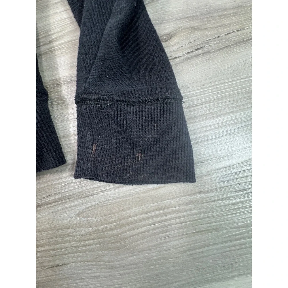 Justice Girls Black Hoodie‎ Pullover Glitter Graphic Logo Size M 10
